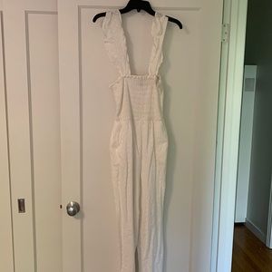 WHITE EYELET JUMPSUIT - by Aqua (Bloomingdale’s)